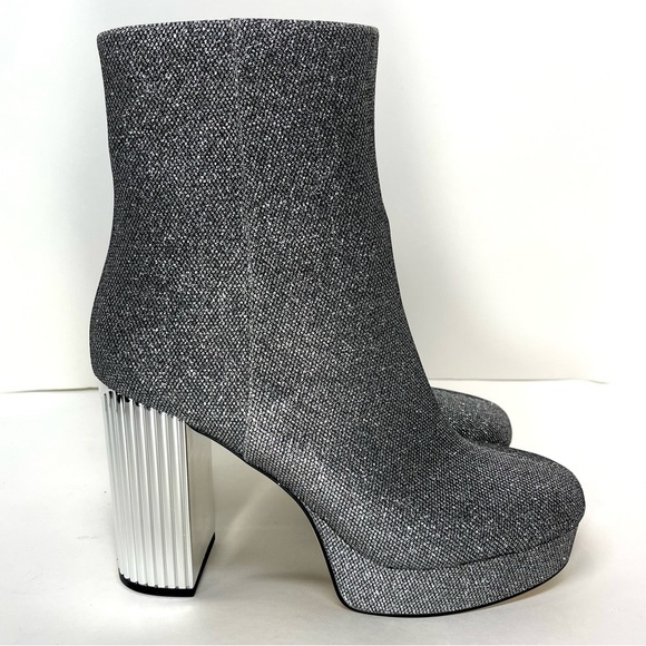 NWT MICHAEL KORS Porter Glitter Platform Dress Booties Size 9.5M - Picture 6 of 9